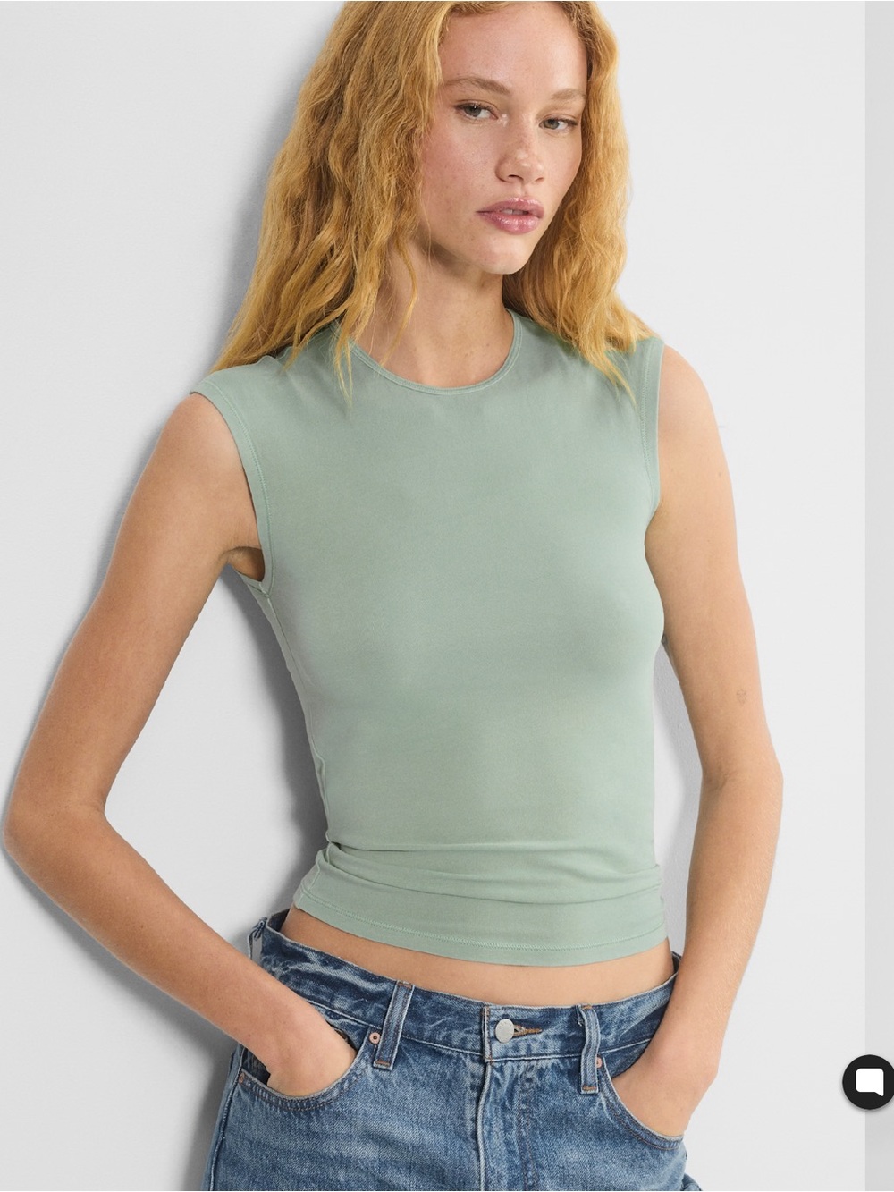 Aritzia so chill cardinal tshirt — Light Sage (gd terrace)